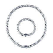 Set Monaco 8mm Argintiu