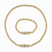 Set Monaco 4mm Rope Auriu