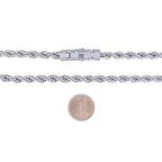Set Monaco 4mm Rope Argintiu