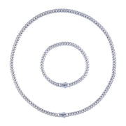 Set Monaco 4mm Argintiu