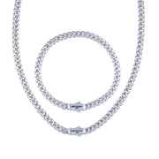 Set Monaco 4mm Argintiu
