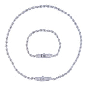 Set Monaco 2mm Rope Argintiu