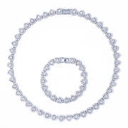 Set Diamond Cuban Hearts