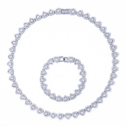 Set Diamond Cuban Hearts