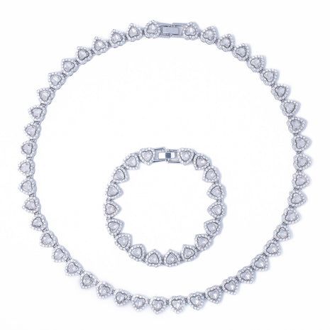 Set Diamond Cuban Hearts