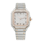 Ceas Santos Arabic - Automatic Iced Full Moissanite VVS