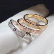 Inel love full pietre 4mm