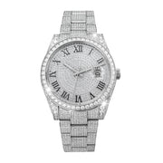 Ceas Datejust Roman - Automatic Iced Full Moissanite VVS