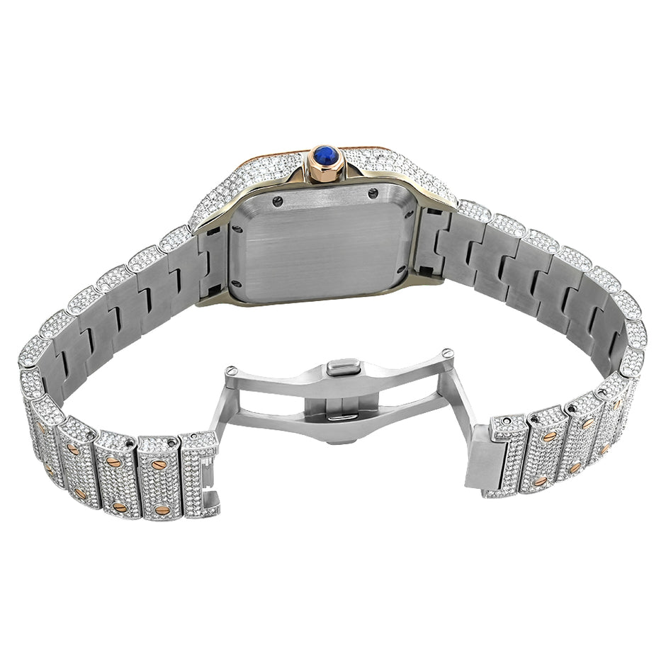 Ceas Santos Arabic - Automatic Iced Full Moissanite VVS
