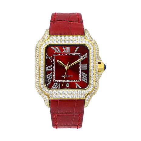 Ceas Santos Gold Bezel - Automatic Iced Full Moissanite VVS