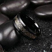 Inel Valuxy Negru Gold