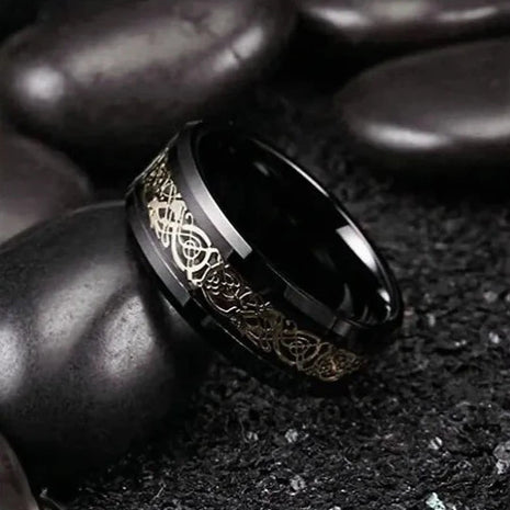 Inel Valuxy Negru Gold