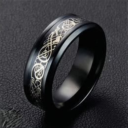 Inel Valuxy Negru Gold