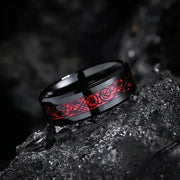 Inel Valuxy Negru Rosu