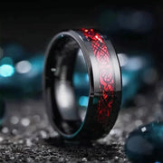 Inel Valuxy Negru Rosu