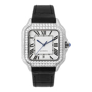 Ceas Santos Silver Bezel - Automatic Iced Full Moissanite VVS