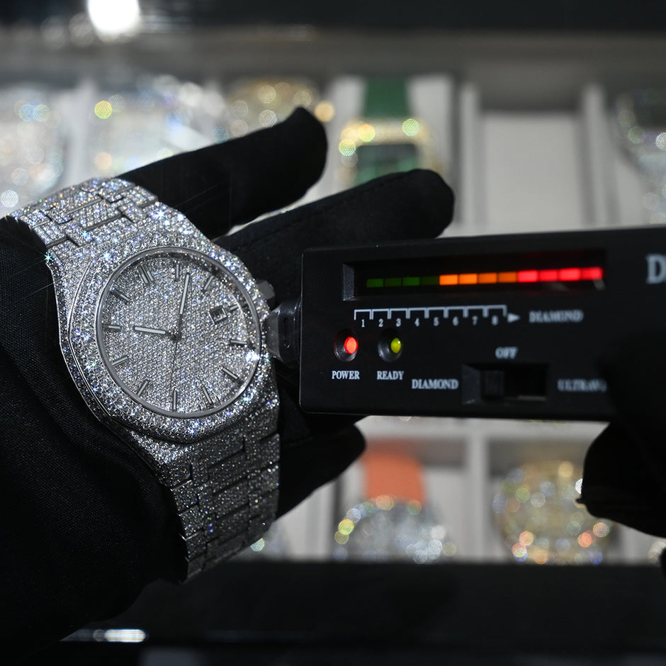 Ceas Oak - Automatic Iced Full Moissanite VVS