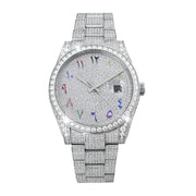 Ceas Datejust Arabic - Automatic Iced Full Moissanite VVS