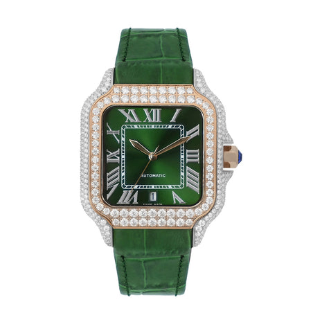 Ceas Santos Rose Bezel - Automatic Iced Full Moissanite VVS