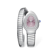 Ceas Bijou Serp – Silver Pink Edition | Valuxy