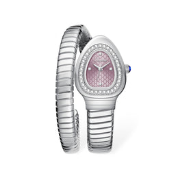 Ceas Bijou Serp – Silver Pink Edition | Valuxy