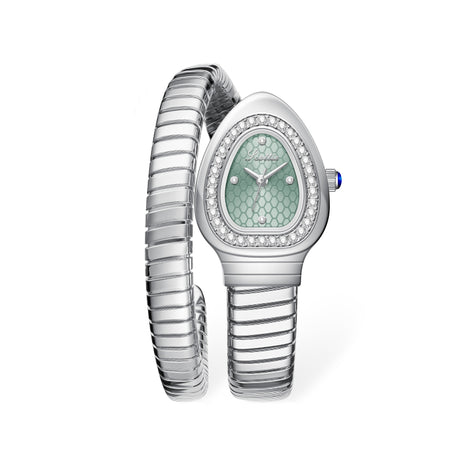 Ceas Bijou Serp – Silver Mentă Edition | Valuxy