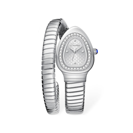 Ceas Bijou Serp – Silver White Edition | Valuxy