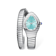 Ceas Serpentin Crystal - Silver Tiffany Edition | Valuxy