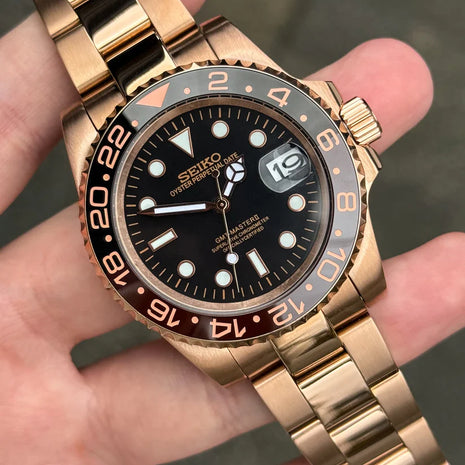 CEAS SEIKO GMT - ROSE BLACK
