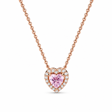 Setul Roz Heart cu Argint 925