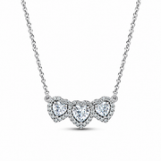 Setul Halo Hearts cu Argint 925