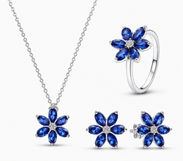 Setul Sparkling Blue cu Argint 925