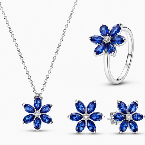 Setul Sparkling Blue cu Argint 925