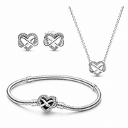 Setul Sparkling Infinity Love cu Argint 925