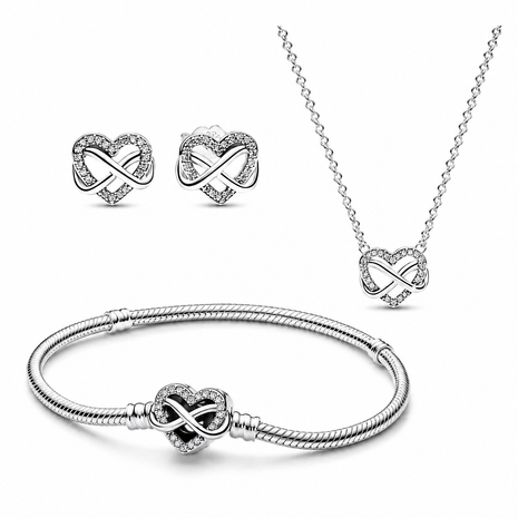 Setul Sparkling Infinity Love cu Argint 925