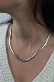 Colier Snake, Argintiu 3.5mm