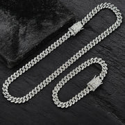 Set Cuban Argintiu 7mm