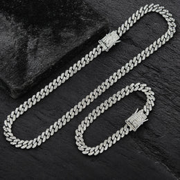 Set Cuban Argintiu 7mm