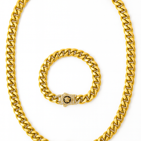Set Cuban Medusa Clasic 12mm