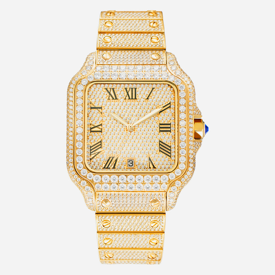 Ceas Santos - Automatic Iced Full Moissanite VVS