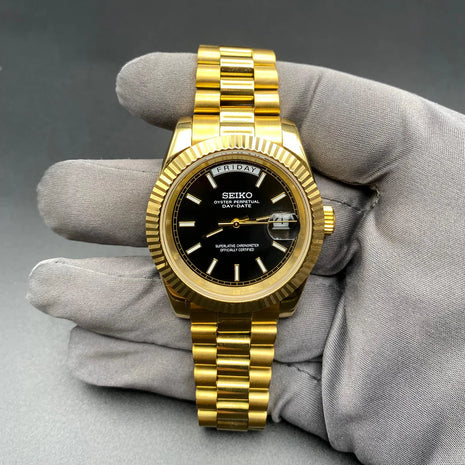 CEAS SEIKO DAYDATE - GOLD BLACK