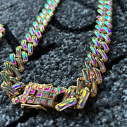 Set Colier + Bratara Valuxy Rich Cristal Auriu