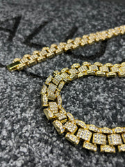 Set Colier +Bratara Valuxy Lux Auriu