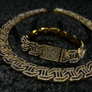 Set Colier + Bratara Valuxy G Class Auriu