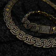 Set Colier + Bratara Valuxy G Class Auriu