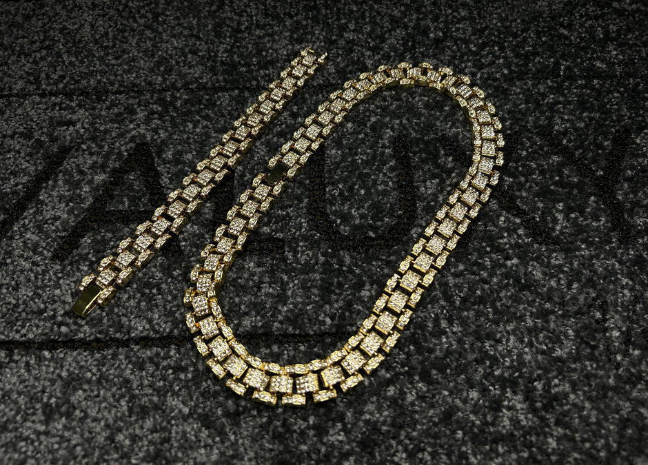 Set Colier +Bratara Valuxy Lux Auriu