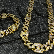 Set Colier + Bratara Valuxy Cuban Rock