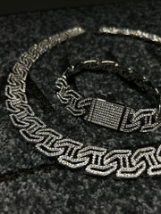 Set Colier + Bratara Valuxy G Class Argintiu