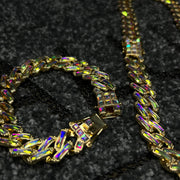 Set Colier + Bratara Valuxy Rich Cristal Auriu