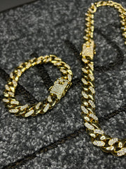 Set Colier + Bratara Valuxy Miami Auriu